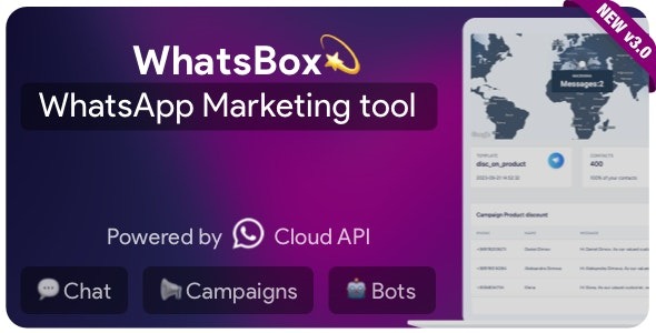 WhatsBox 3.0 – The WhatsApp Marketing – Bulk Sender, Chat, Bots, SaaS