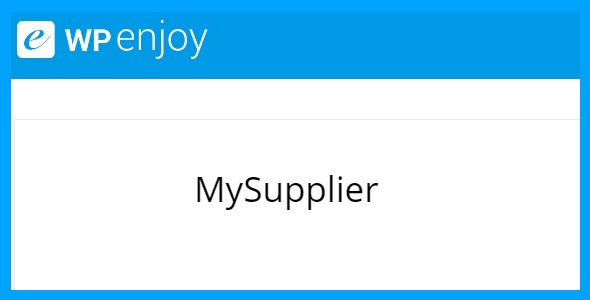 MySupplier 1.0.0