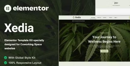 Xedia - Medical Marijuana Elementor Template Kit