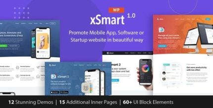 xSmart - App Landing Page WordPress Theme in Tech Presentation