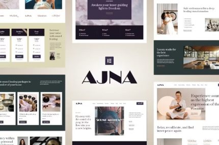 Ajna - Sound Healing & Music Therapy Elementor Pro Template Kits