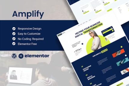 Amplify - Digital Marketing Agency Elementor Template Kits