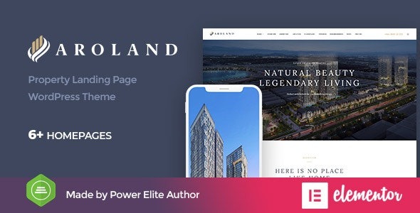 Aroland 1.1.3 – Single Property Landing Page WordPress Theme