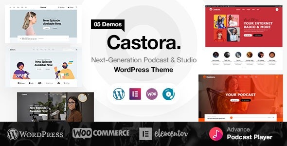 Castora 1.1.1 – Podcast WordPress Theme