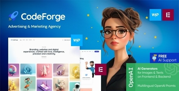 CodeForge 1.9.0 – IT Company WordPress Theme
