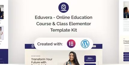 Eduvera - Online Education Course & Class Elementor Template Kit