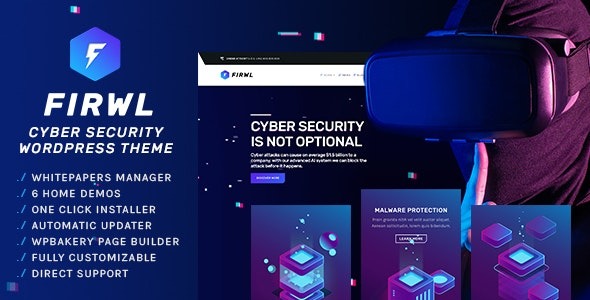 Firwl 1.9.0 – Cyber Security WordPress Theme