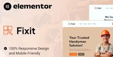 Fixit - Handyman Services Elementor Template Kit