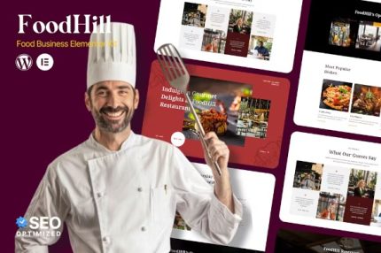 FoodHill - Restaurant Elementor Template Kits
