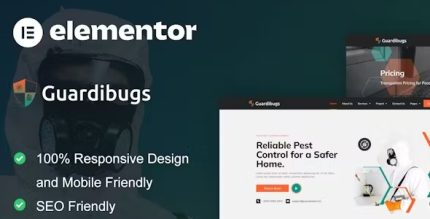 Guardibugs - Pest Control Service Elementor Pro Template Kit