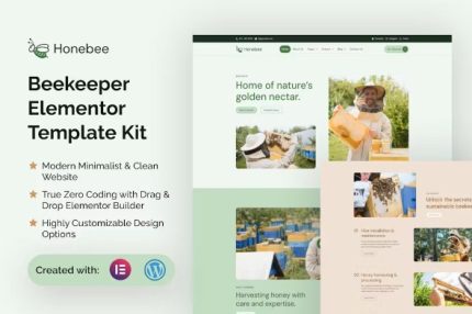Honebee - Beekeeper Elementor Template Kits