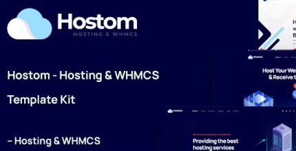 Hostom - Kit de Plantillas Elementor for Hosting y WHMCS