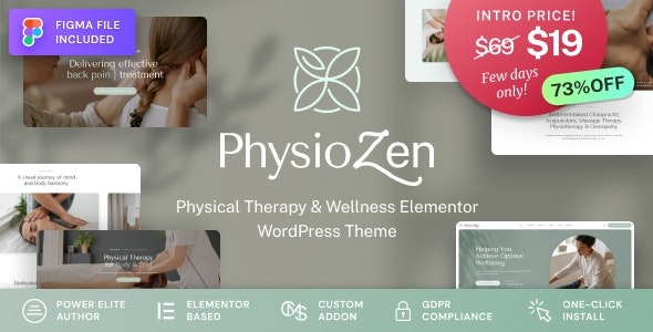 PhysioZen 1.1.1 – Chiropractor & Physiotherapy Wellness WordPress Theme