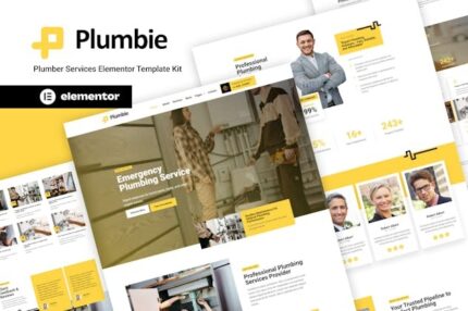 Plumbie - Plumber Services Elementor Template Kit