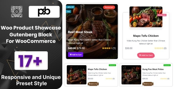 WooCommerce Product Showcase Gutenberg Block 1.7