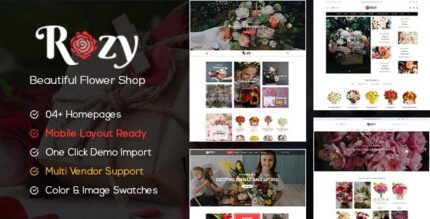 Rozy - Flower Shop WooCommerce WordPress Theme