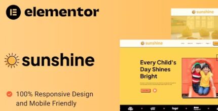 Sunshine - Cheerful Daycare Elementor Template Kit