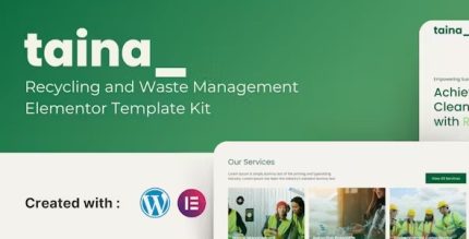 Taina - Recycling and Waste Management Elementor Template Kit