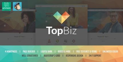TopBiz - Responsive Corporate WordPress Theme