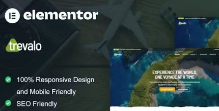Trevalo - Travel & Tour Agency Elementor Pro Template Kit