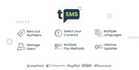 tSMS 2.8 – Temporary SMS Receiving System – SaaS – Rent out Numbers