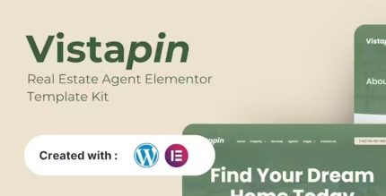 Vistapin - Kit de plantillas Elementor para agentes inmobiliarios