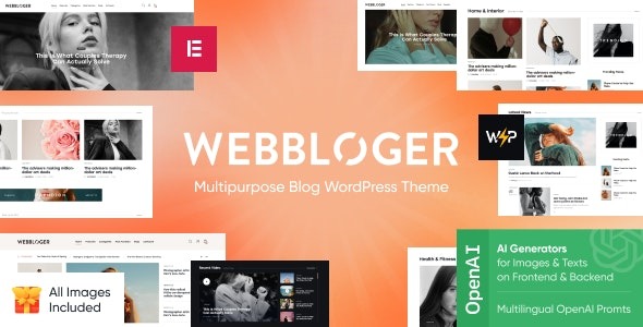 Webbloger 1.9.0 – Multipurpose Blog WordPress Theme