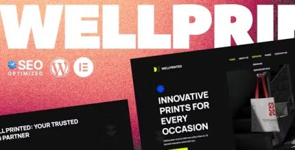 WellPrinted - Print Service Elementor Template Kit