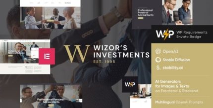 Wizor's - Investments & Business WordPress Theme