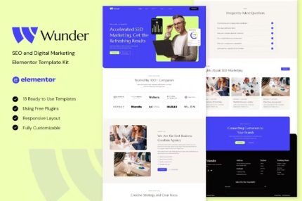 Wunder - SEO & Digital Marketing Elementor Template Kits