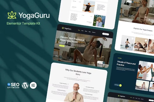 YogaGuru LATEST – Yoga Teacher & Studio Elementor Template Kits