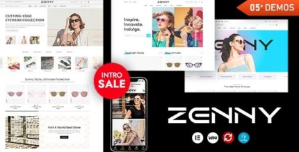 Zenny - Eyewear & Glasses Elementor WooCommerce WordPress Theme