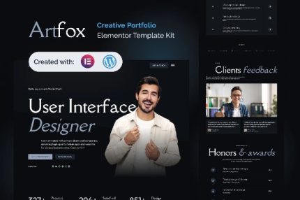 Artfox - Creative Portfolio Elementor Pro Template Kits