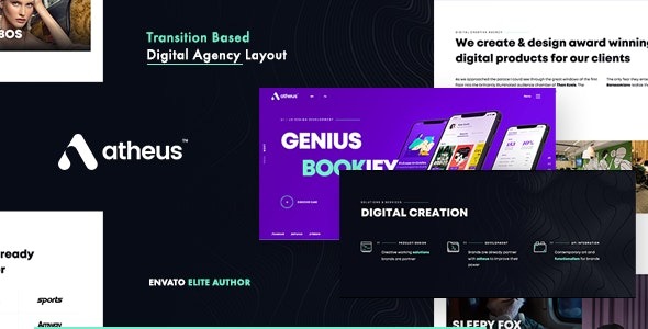 Atheus 1.1.0 – Modern Creative Agency WordPress Theme