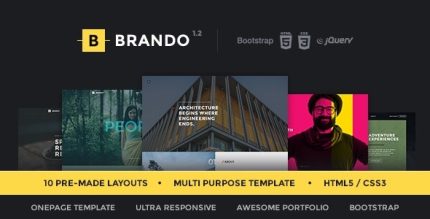 Brando - Responsive & Multipurpose OnePage Template