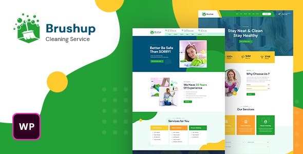 Brushup 1.3 – Cleaning Service Company WordPress Theme