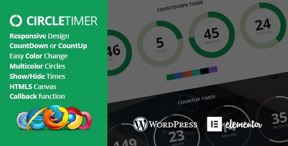 CircleTimer 1.0 – Addon for Elementor