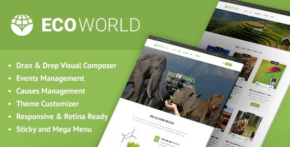 Eco World 1.15 – Nature and Environmental WordPress Theme