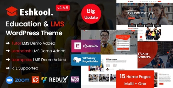 Eshkool 4.6.7 – Education WordPress Theme