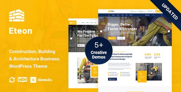 Eteon 1.0.6 – Construction And Building WordPress Theme