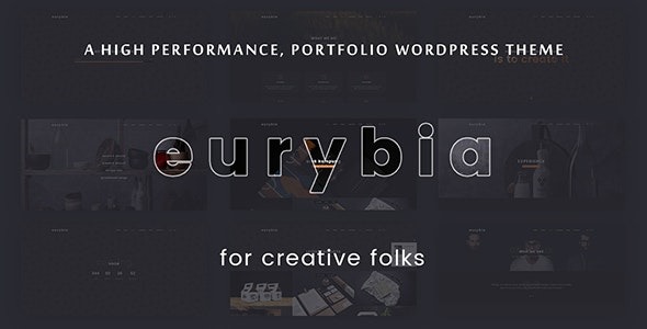 Eurybia 1.0.0 – Creative Portfolio WP Theme