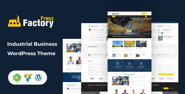 FactoryPress 2.4.0 – Factory, Company And Industry WP Theme