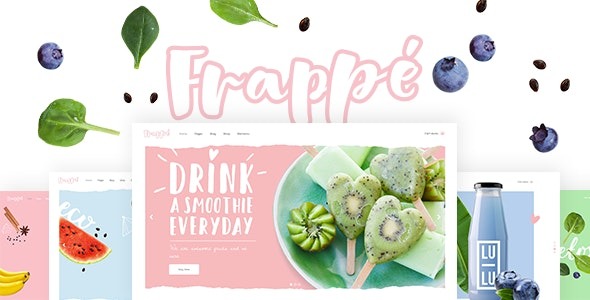 Frappé 1.8 – Smoothie, Juice Bar and Organic Food Theme