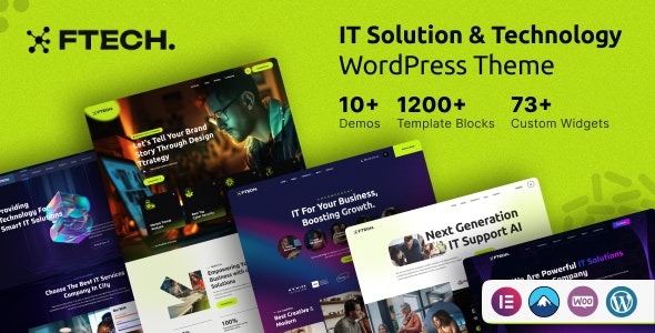 Ftech 1.0.2 – Business, Finance WordPress Theme
