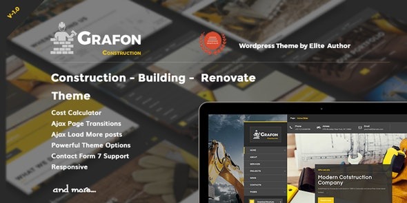 Grafon 2.0.0 – Construction Building Renovate WordPress Theme