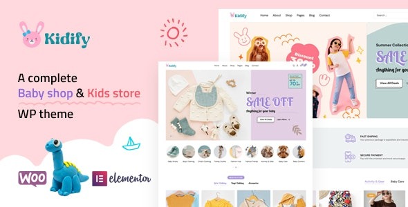 Kidify 1.2.2 – Baby & Kids store eCommerce Woocommerce Theme