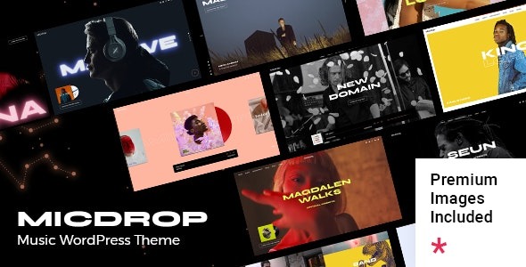 Micdrop 1.3 – Music WordPress Theme