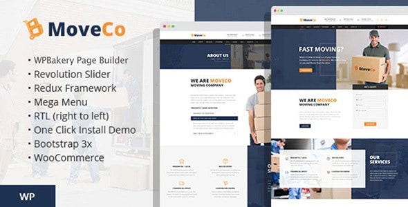 MoveCo 1.4 – Logistics Company WordPress Theme