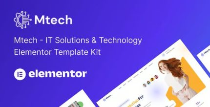 Mtech - IT Solutions & Technology Elementor Template Kit