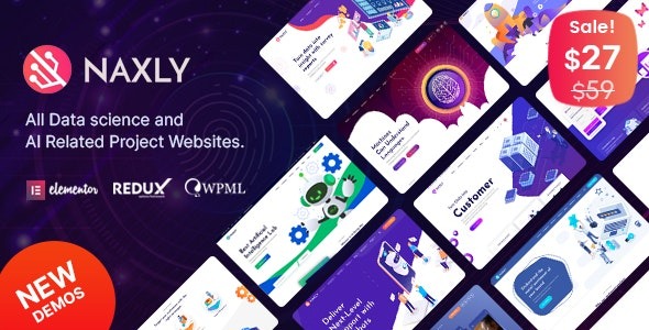 Naxly 1.1 – Data Science & Analytics WordPress Theme